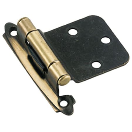 Hd Amerock Decorative 30 Degrees Reverse Bevel Self Closing Cabinet Door Hinge- Antique English A07630 AE